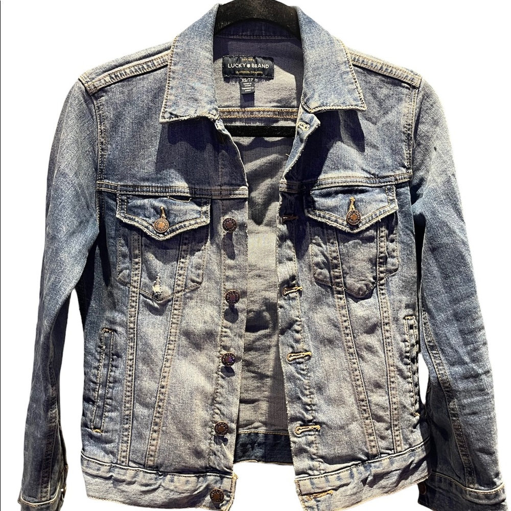 Lucky Brand, Jean Jacket, Light Blue, Size XS
